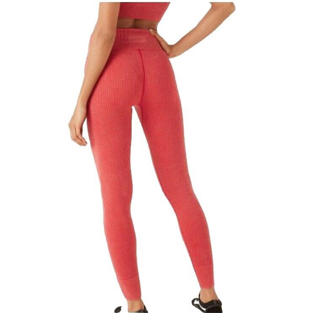 Victoria Secret Pink XS Seamless Knit Workout Leggings W Drawstring